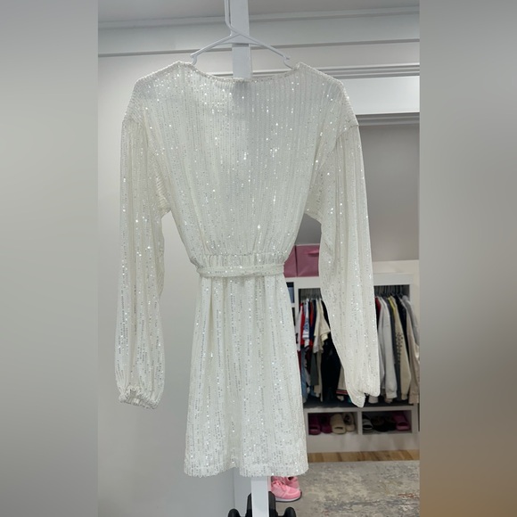 NWT Princess Polly Dancing Queen Mini Dress White US 2 / AU 6 White - Picture 3 of 4